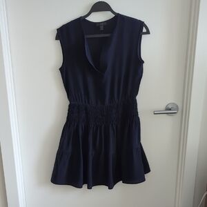 J. Crew Navy Mini Dress 100% Silk
